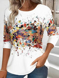 Camisa estampada con manga larga