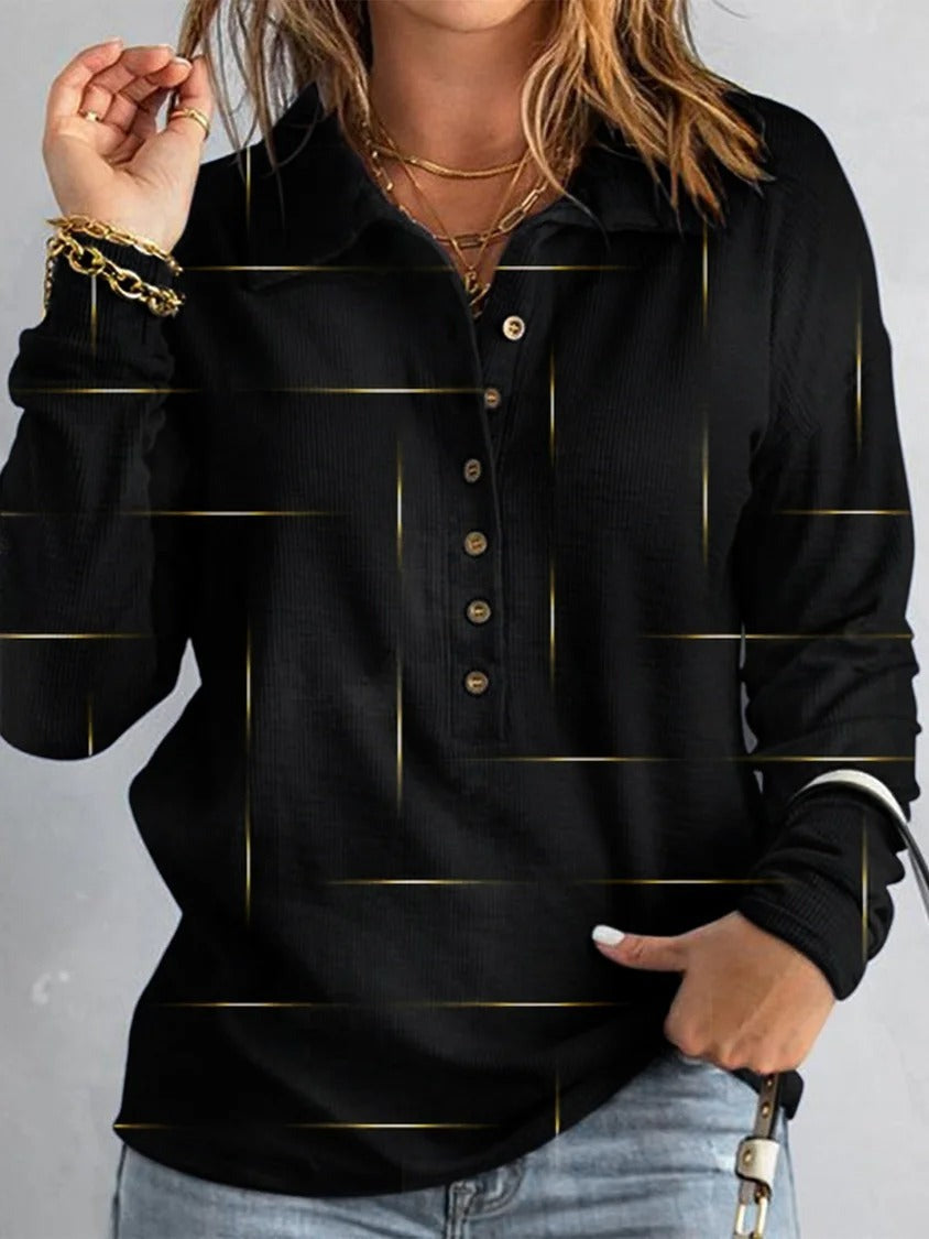 Sudadera casual con botones