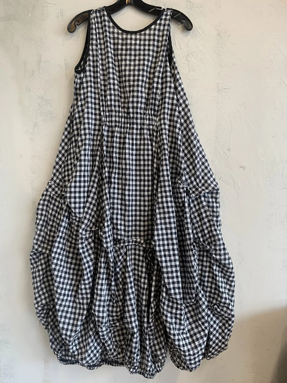 Vestido midi de cuadros con bolsillos — foto 2