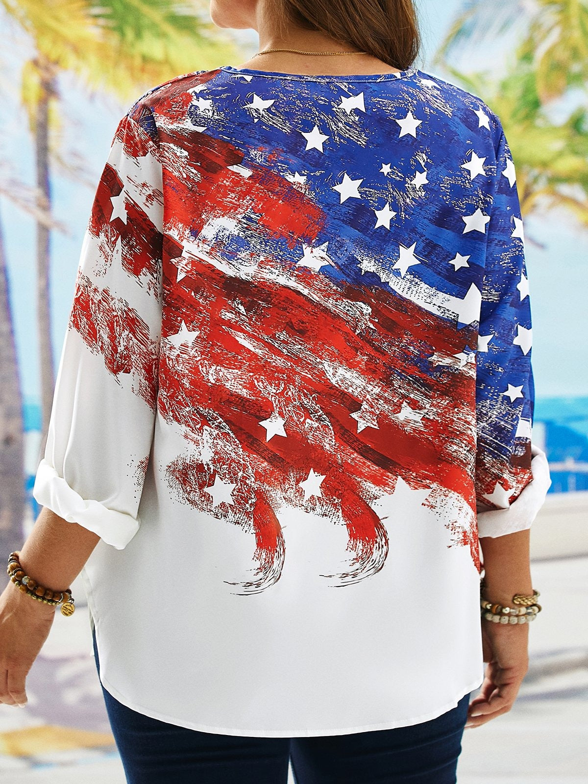 Blusa casual con manga larga — foto 2