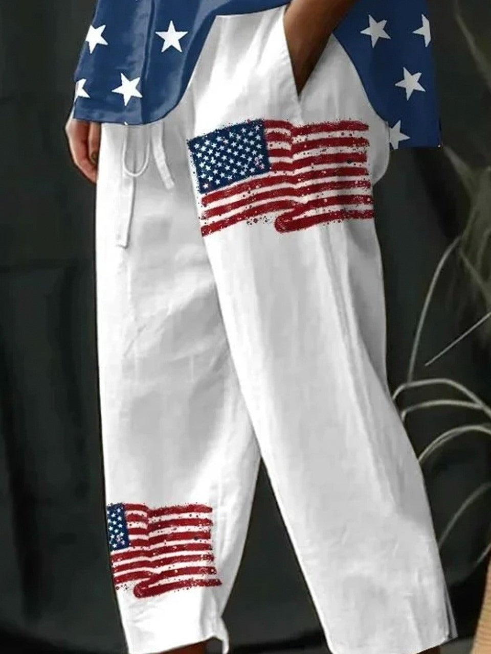 Pantalón casual holgado con bolsillos — foto 2