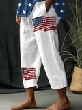 Pantalón casual holgado con bolsillos