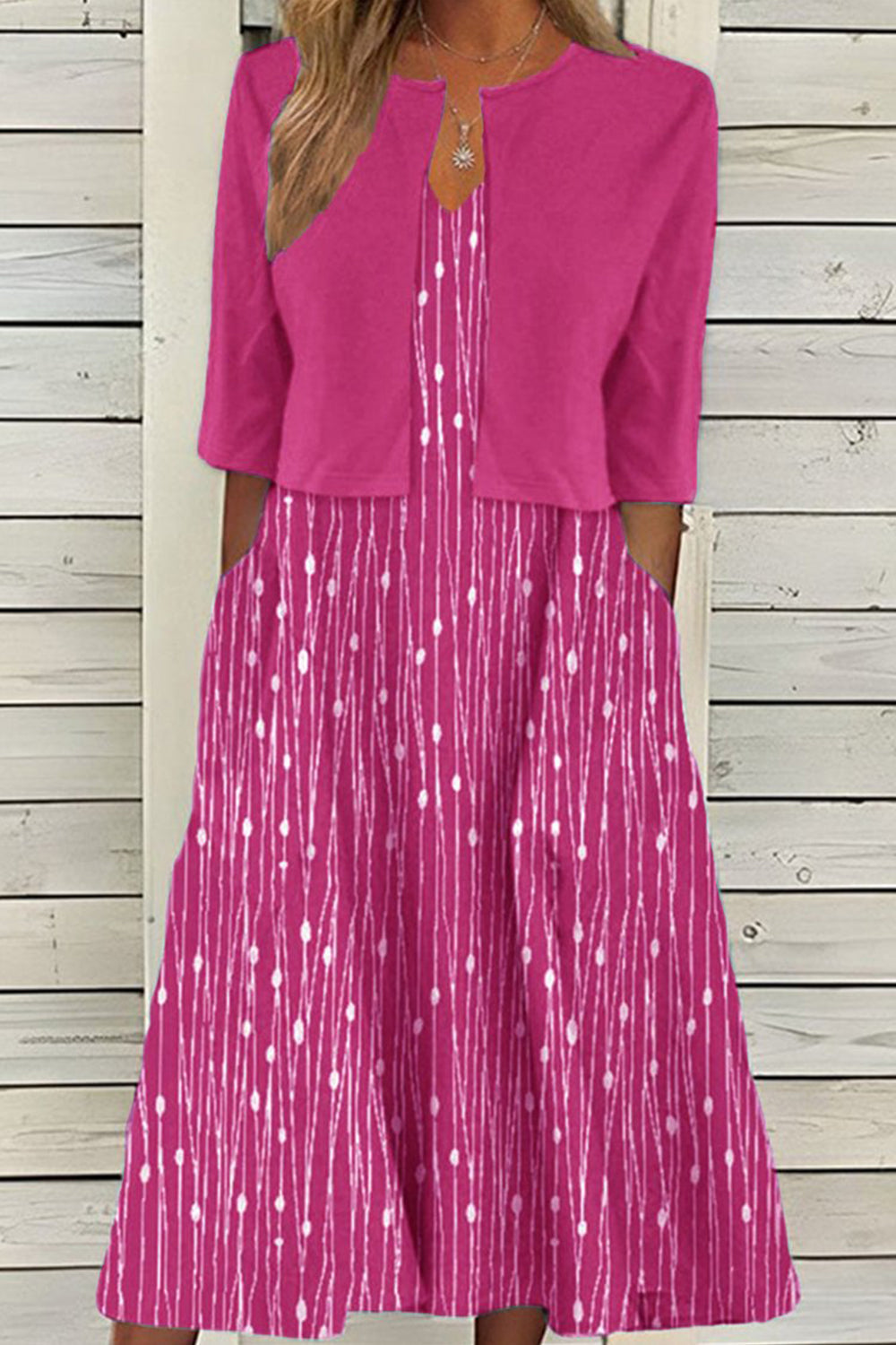 Vestido de dos piezas de flores
