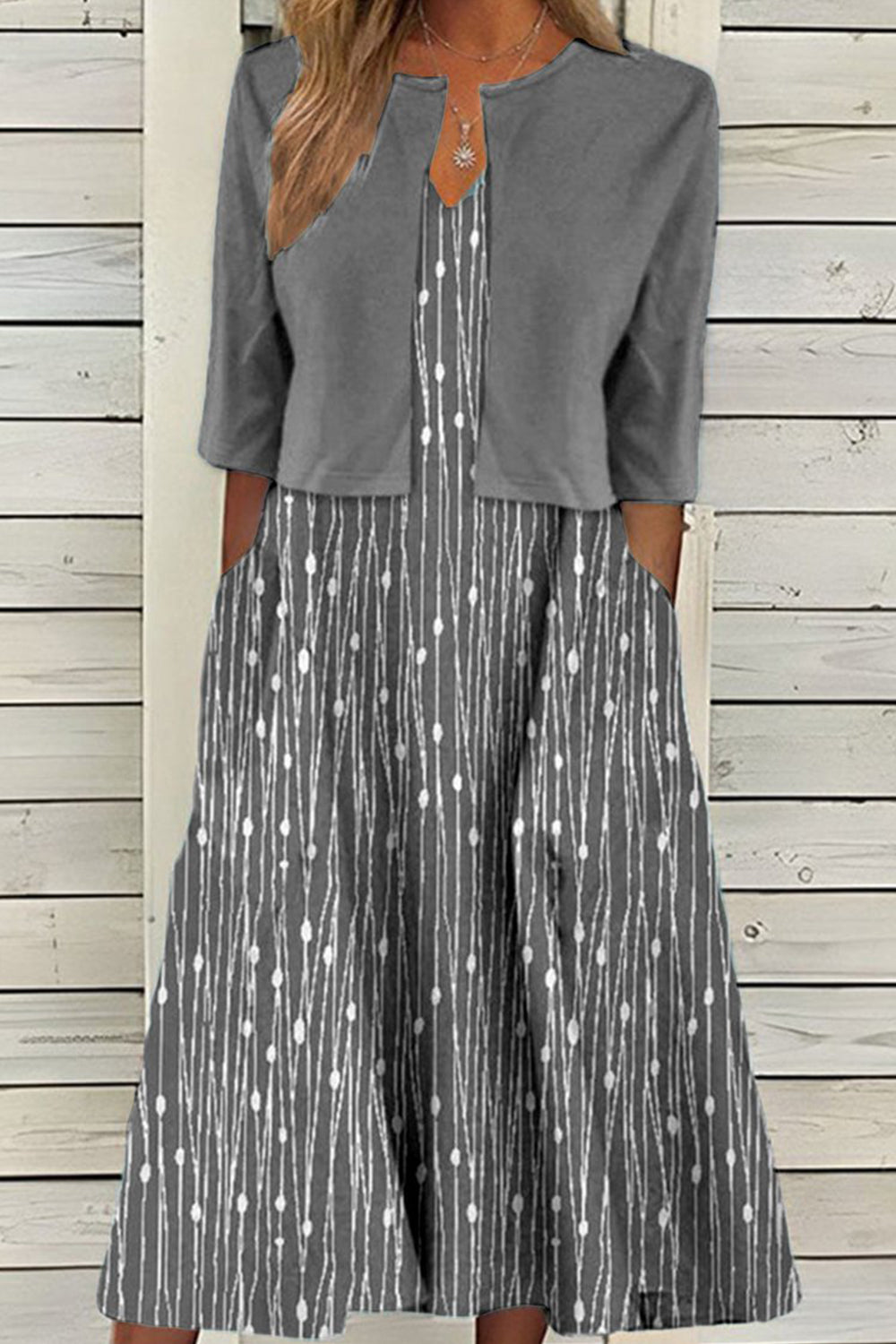 Vestido de dos piezas de flores