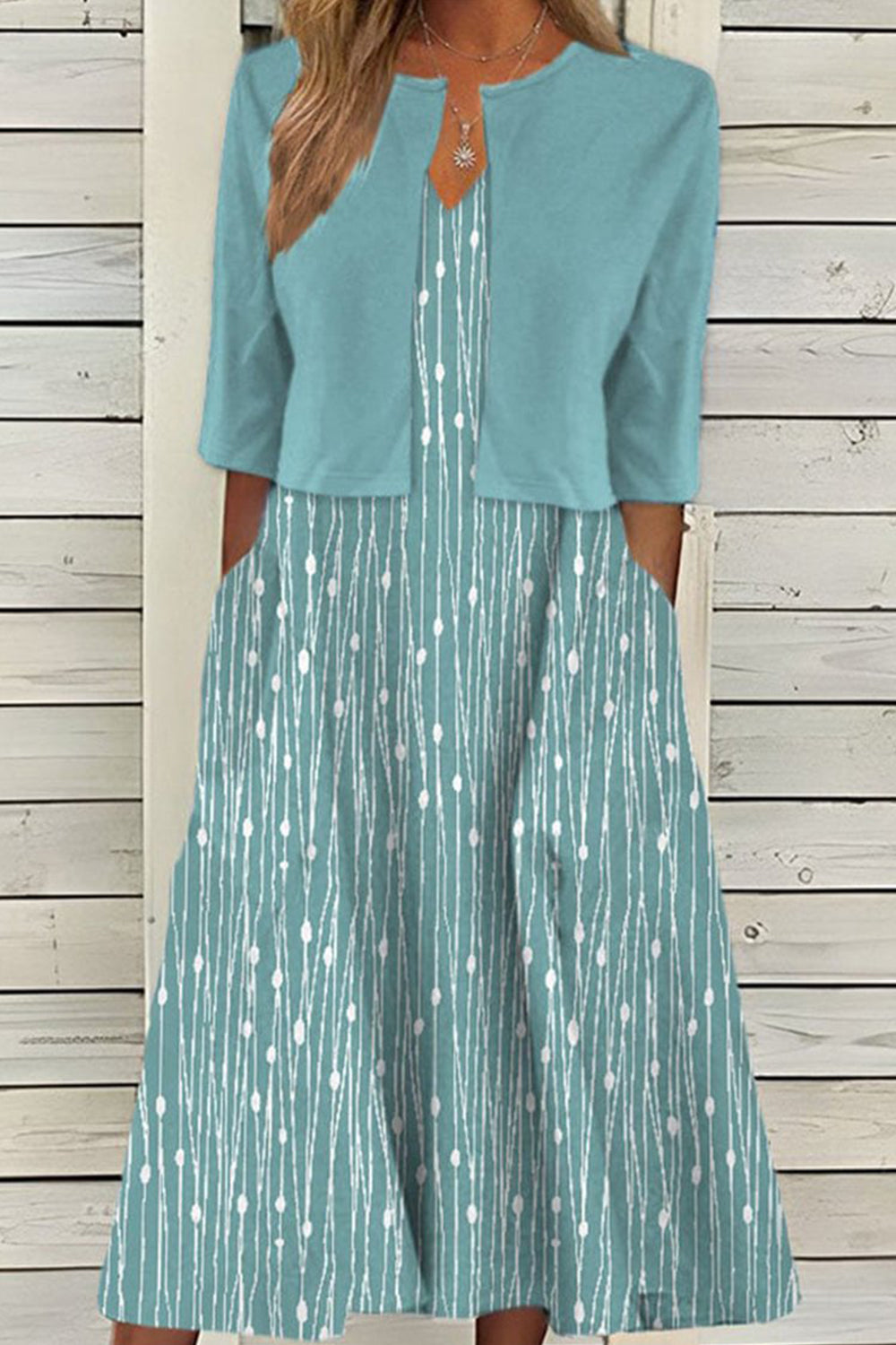 Vestido de dos piezas de flores