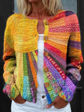 Cárdigan multicolor con botones