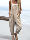 Mono casual liso con bolsillos