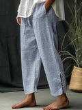 Pantalón casual holgado de rayas con bolsillos · Alba