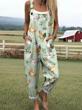 Mono casual de pernera ancha de flores