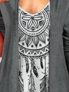 Top casual liso con manga larga — foto 2