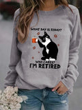 Sudadera con letras negra