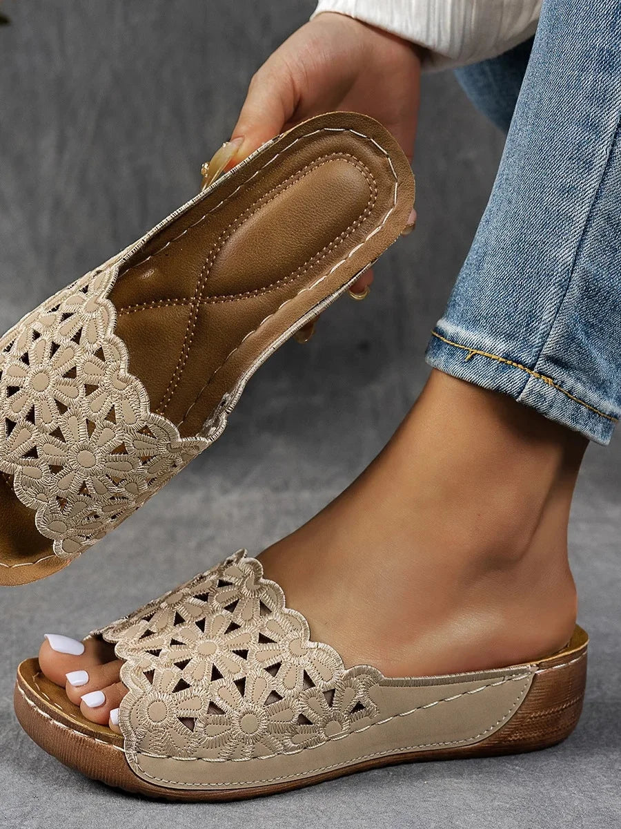 Sandalias vintage de flores