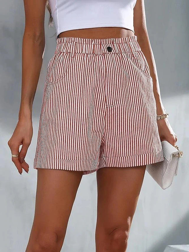 Shorts bermuda de rayas con bolsillos — foto 2