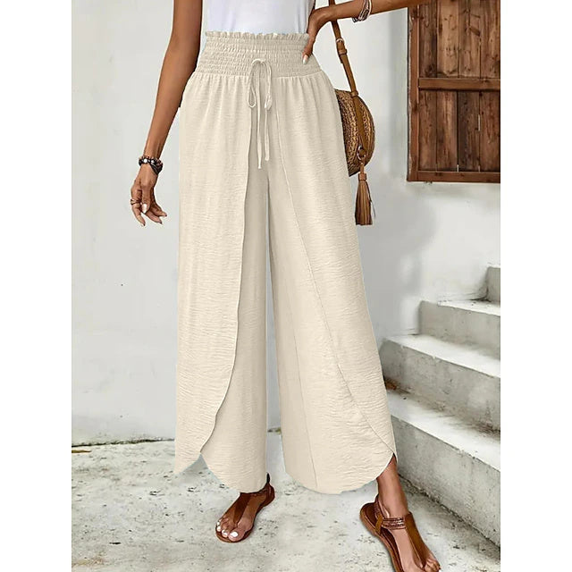 Pantalón transpirable largo de talle alto liso — foto 3