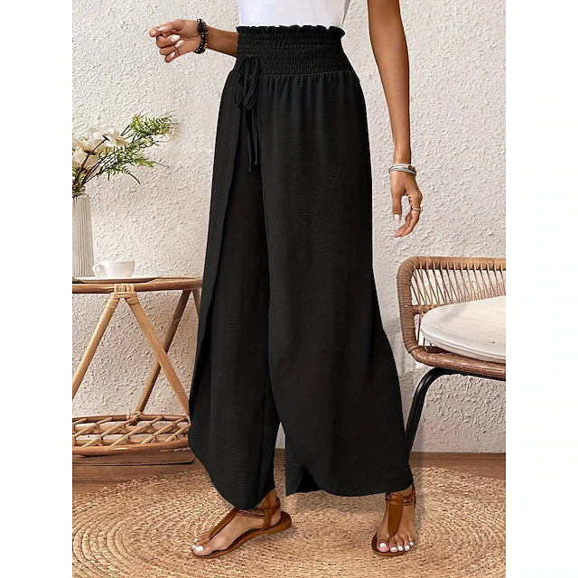 Pantalón transpirable largo de talle alto liso — foto 5