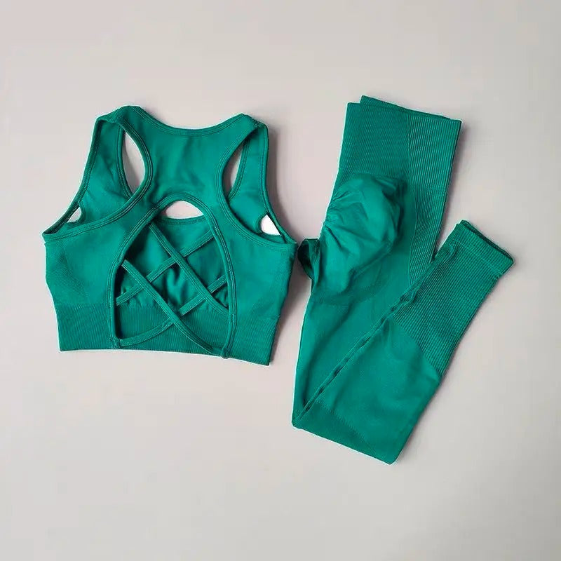 Anica Conjunto Deportivo Active de Top y Leggings de Cintura Alta