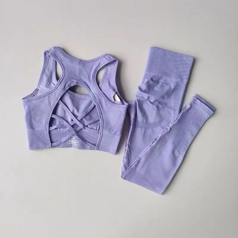 Anica Conjunto Deportivo Active de Top y Leggings de Cintura Alta