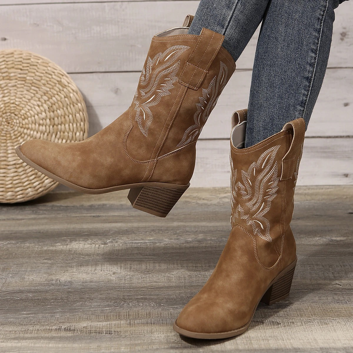 Jimena Botas Cowboy Bordadas