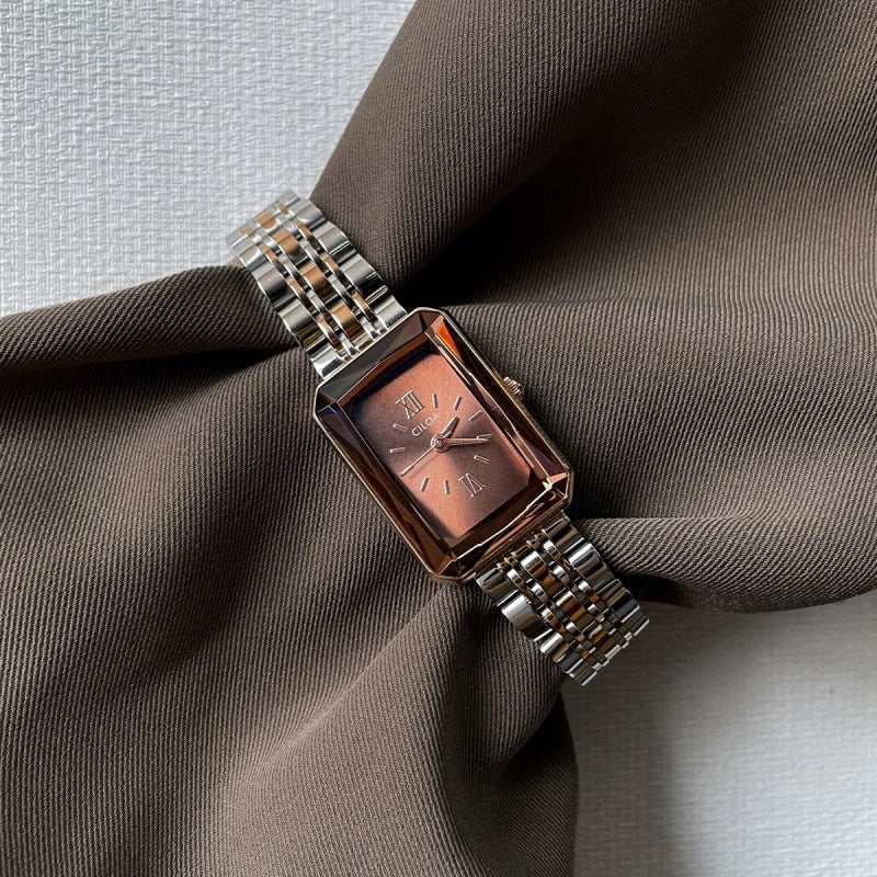 Celia Reloj Retro de Acero Inoxidable