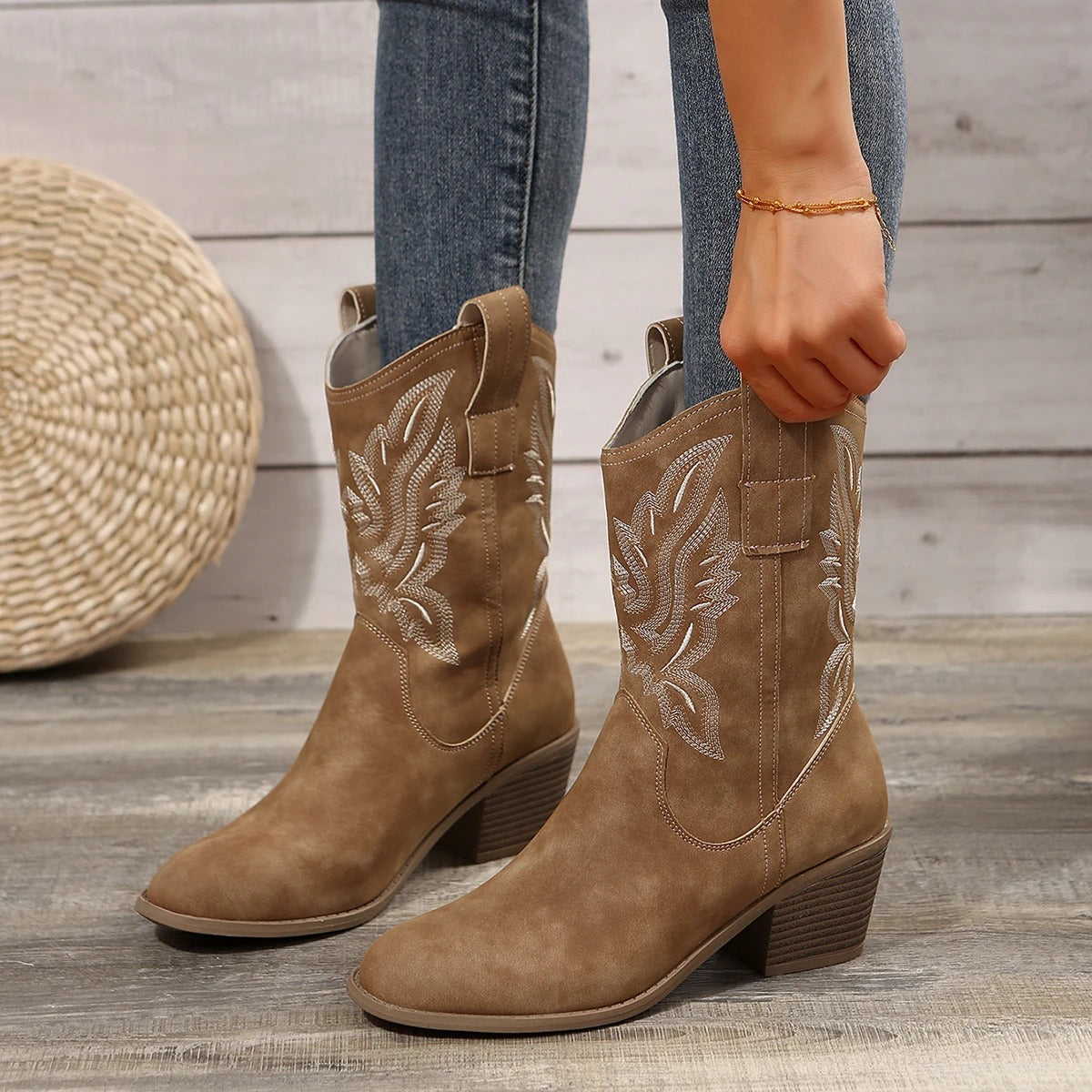 Jimena Botas Cowboy Bordadas