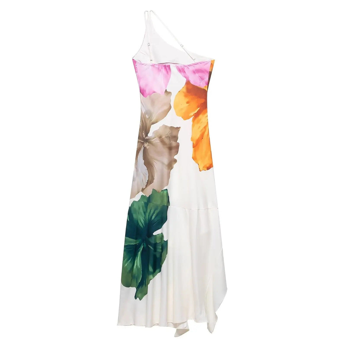 Alegria Vestido Maxi Floral de Un Hombro