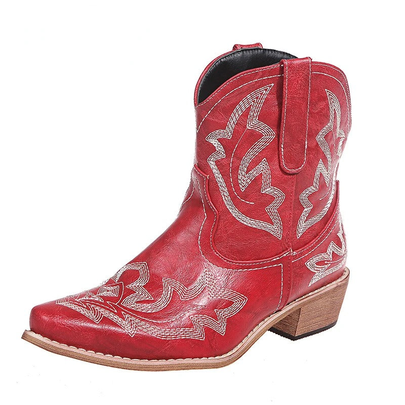 Celia Botines Cowboy Bordados