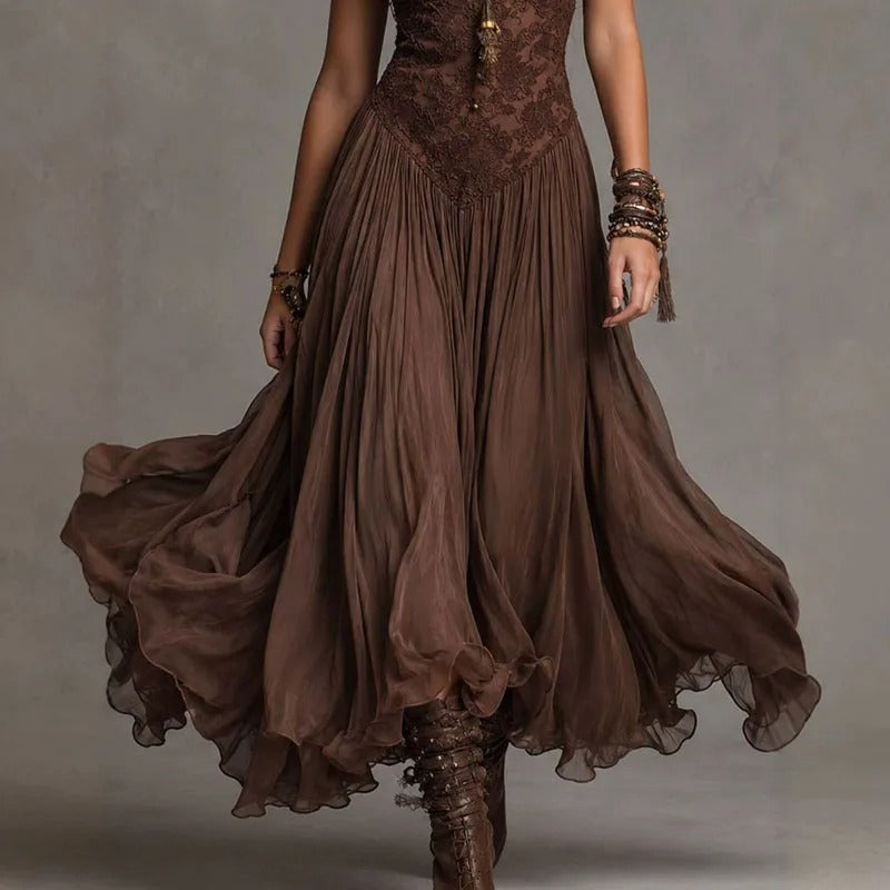 Ainara Vestido Encaje Bohemio