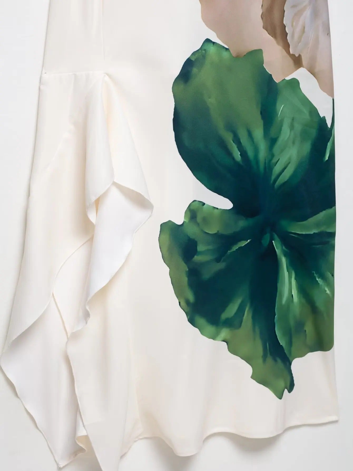 Alegria Vestido Maxi Floral de Un Hombro
