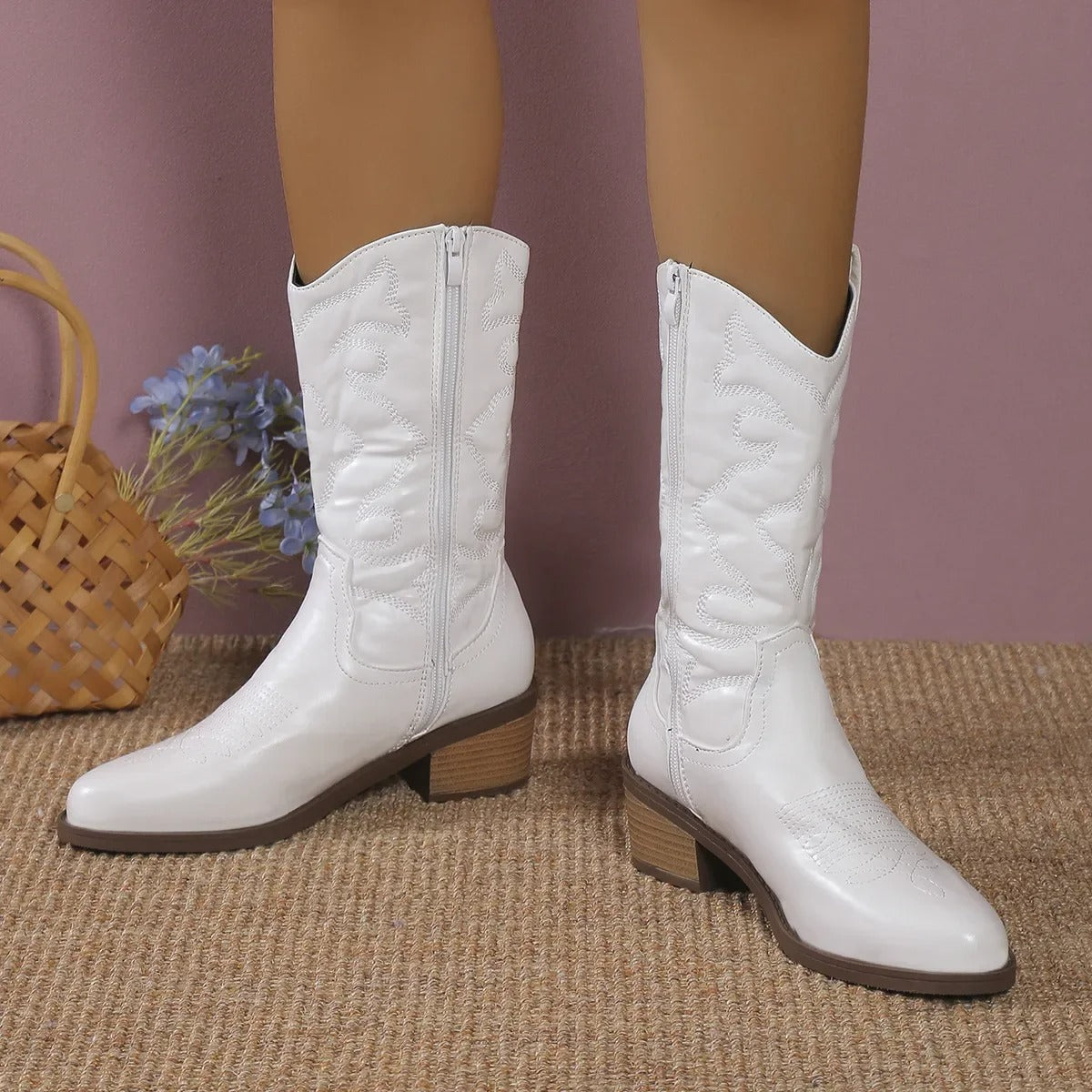 Amalia Botas Cowboy Metalizadas