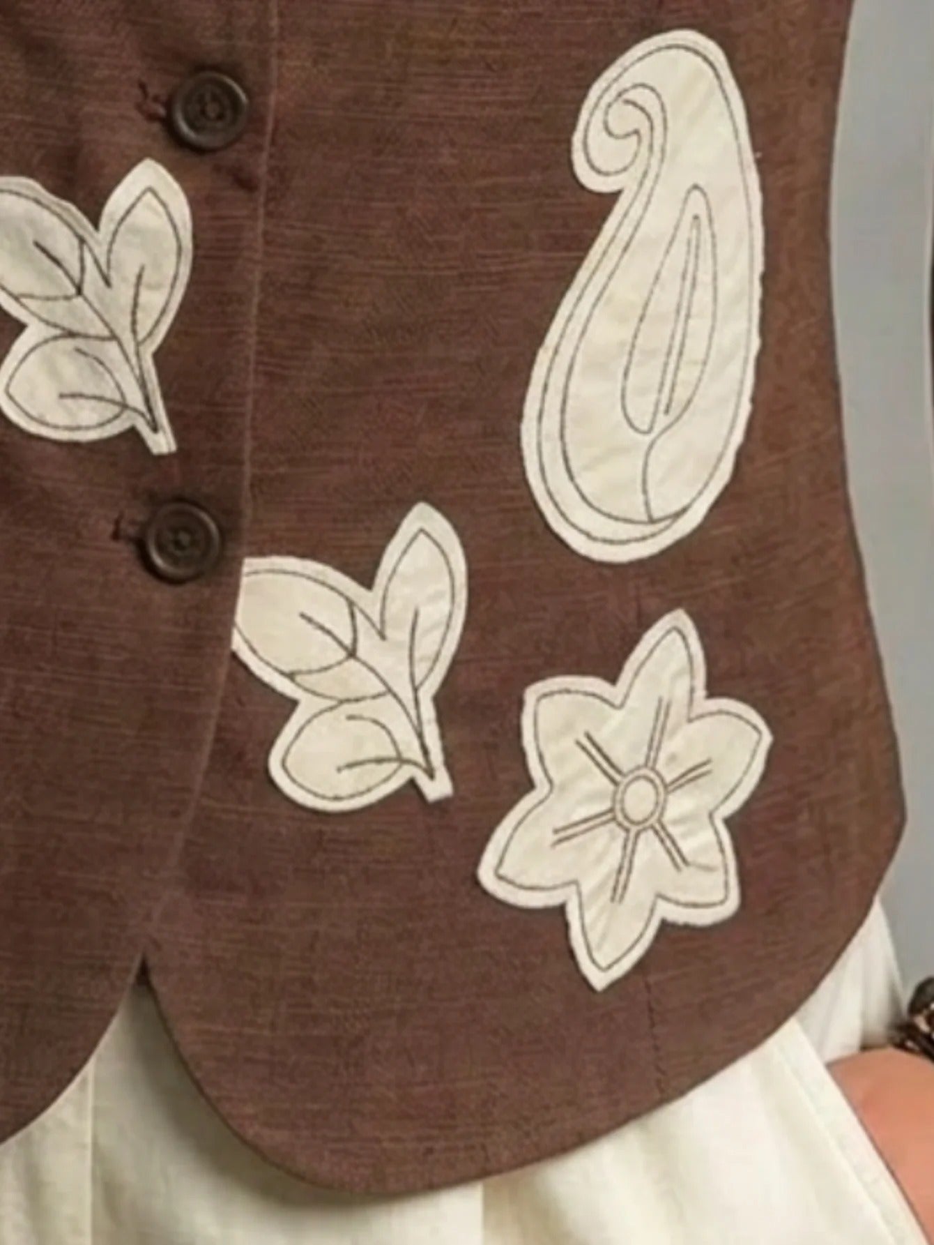 Aranza Chaleco De Lino Elegante