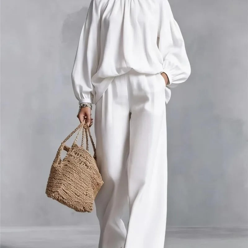 Clara Conjunto Holgado Con Pantalón Ancho