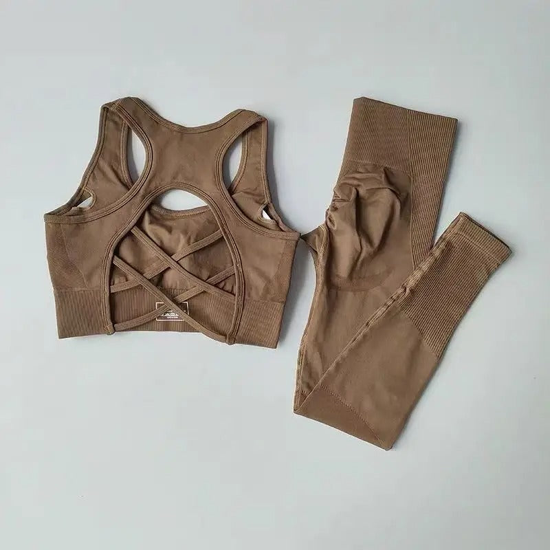 Anica Conjunto Deportivo Active de Top y Leggings de Cintura Alta
