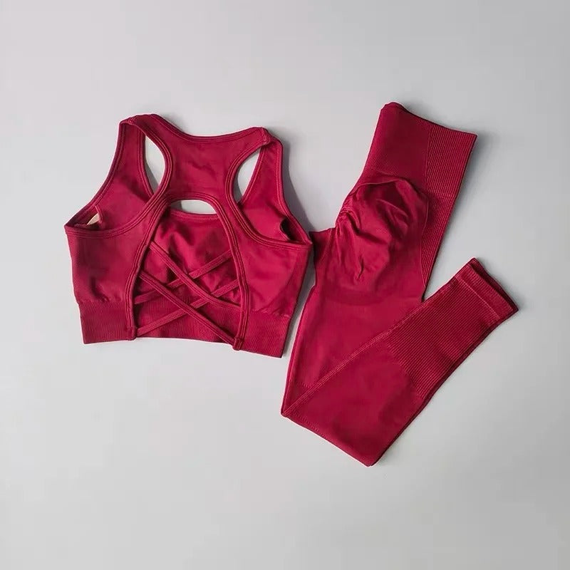 Anica Conjunto Deportivo Active de Top y Leggings de Cintura Alta