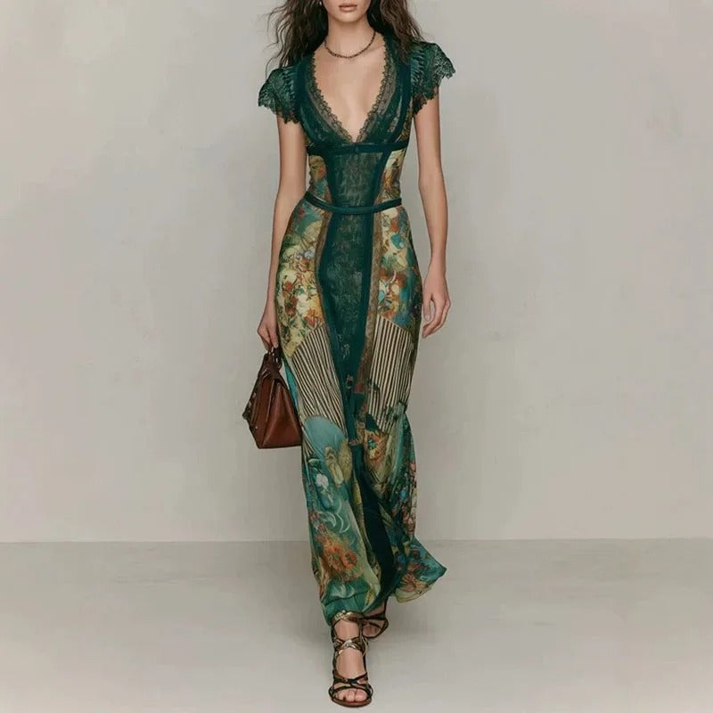 Balbina Vestido Maxi Floral