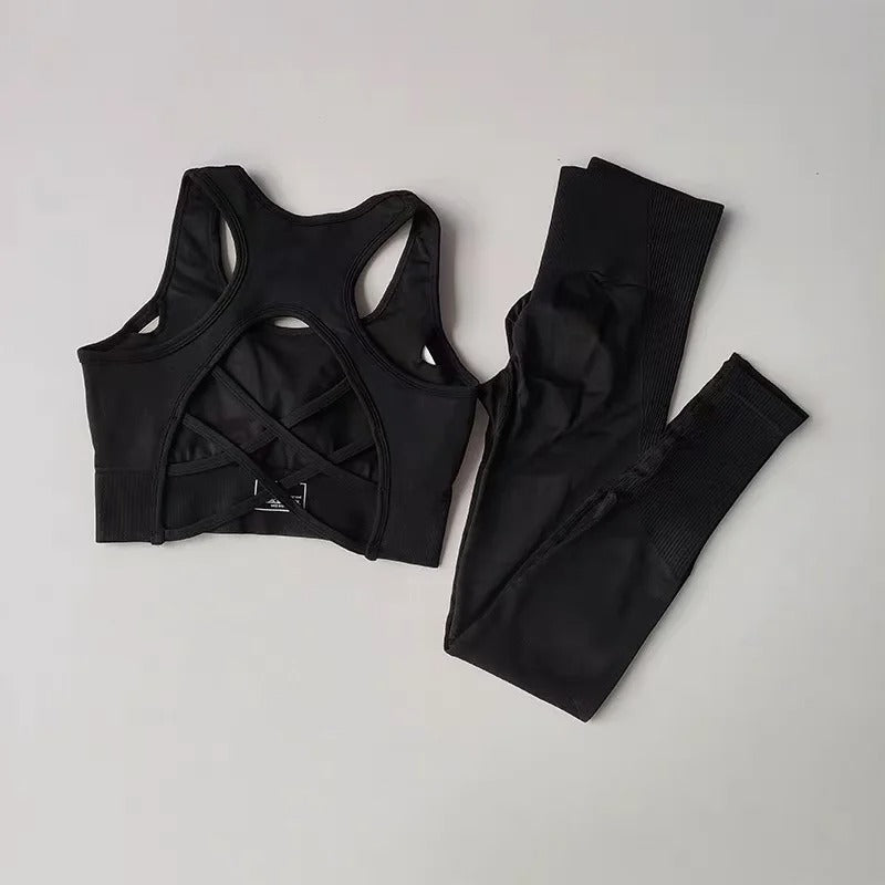 Anica Conjunto Deportivo Active de Top y Leggings de Cintura Alta