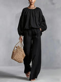 Clara Conjunto Holgado Con Pantalón Ancho