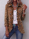 Nicolasa Chaqueta Estampado Animal con Volantes