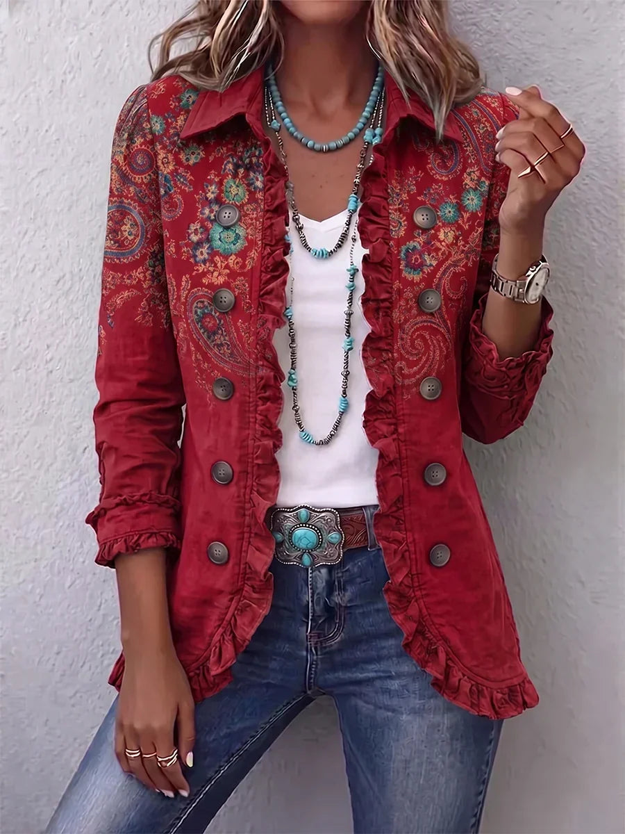Inmaculada Chaqueta Cachemira con Volantes