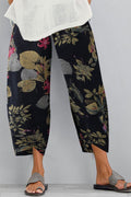 Pantalón casual de flores con bolsillos · Helena