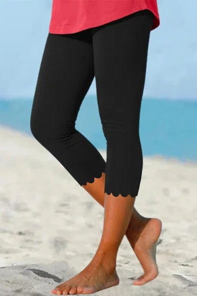 Leggings casual cropped lisos