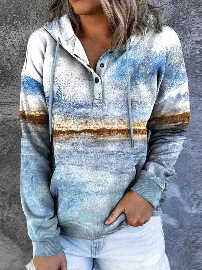 Sudadera casual recta abstracta