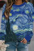 Sudadera estampada con cuello redondo y manga larga · Dana
