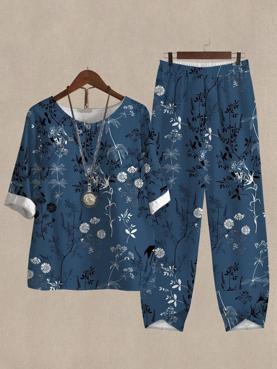 Conjunto de dos piezas botánico