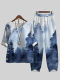 Conjunto casual de dos piezas estampado